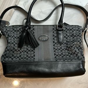 This Coach purse was worn once on vacation. Very good/like new condition.